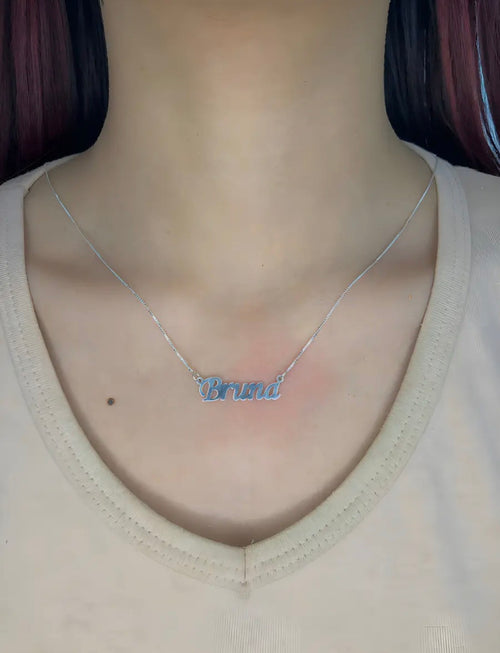 Corrente Prata 925 Feminina + NOME